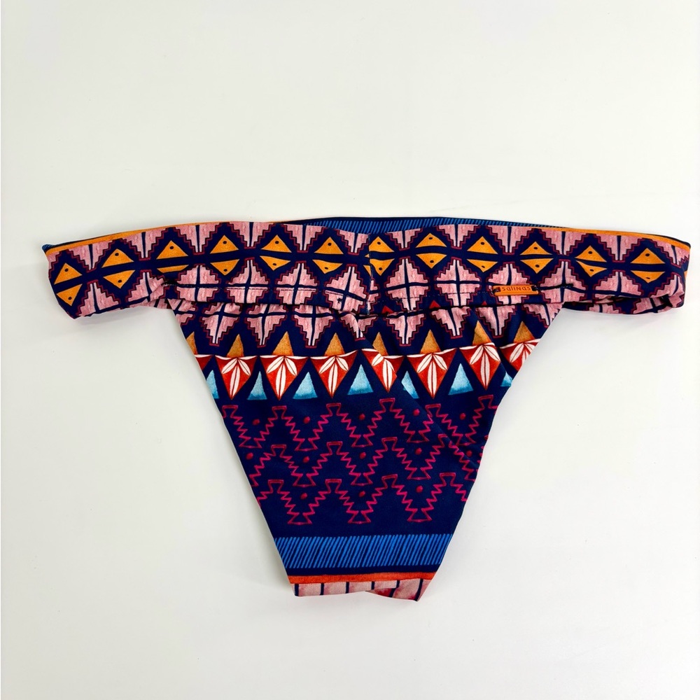 Salinas bikini bottoms only Small Brazilian cheeky navy blue, pink, orange NWOT - Picture 8 of 9